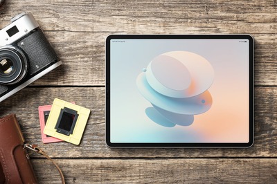 iPad Pro平板電腦樣機(jī)模板PSD源文件