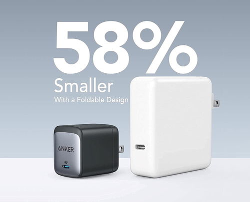 anker微型充電器產(chǎn)品設計可將筆記本電腦的充電磚壓縮到冰塊大小